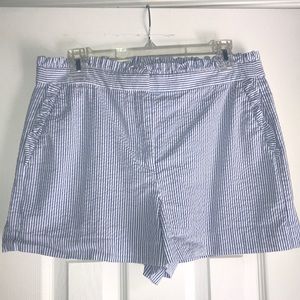•seersucker ruffle shorts from J. Crew !